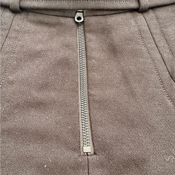 NWT Orla Kiely Black Fully Lined Wool Blend Inverted Pleat Midi Skirt US4 - Picture 7 of 9